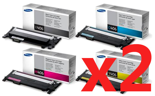 2 Lots of 4 Pack Genuine Samsung CLP-360 CLP-365 CLX-3300 CLX-3305 Toner Cartridge Set SU377A SU120A ST986A SU254A SU464A