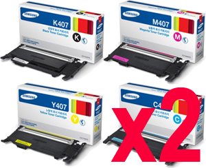 2 Lots of 4 Pack Genuine Samsung CLP-320 CLP-325 CLX-3180 CLX-3185 Toner Cartridge Set SU388A SU132A ST998A SU266A SU476A