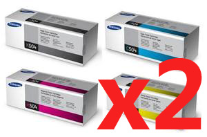 2 Lots of 4 Pack Genuine Samsung CLP-415 CLX-4170 CLX-4195 Toner Cartridge Set SU160A SU027A SU294A SU504A