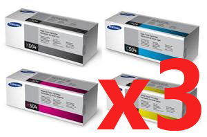 3 Lots of 4 Pack Genuine Samsung CLP-415 CLX-4170 CLX-4195 Toner Cartridge Set SU160A SU027A SU294A SU504A