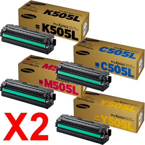 2 Lots of 4 Pack Genuine Samsung SL-C2620 SL-C2670 SL-C2680 Toner Cartridge High Yield Set SU169A SU036A SU303A SU513A