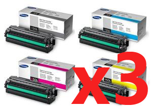 3 Lots of 4 Pack Genuine Samsung CLP-680 CLX-6260 Toner Cartridge High Yield Set SU173A SU040A SU307A SU517A