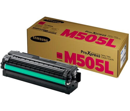1 x Genuine Samsung SL-C2620 SL-C2670 SL-C2680 Magenta Toner Cartridge High Yield CLT-M505L SU303A