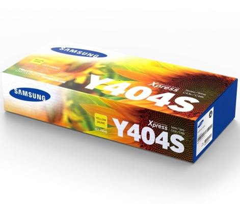 1 x Genuine Samsung SL-C430 SL-C480 Yellow Toner Cartridge CLT-Y404S SU457A