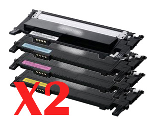 2 Lots of 4 Pack Compatible Samsung CLP-360 CLP-365 CLX-3300 CLX-3305 Toner Cartridge Set SU377A SU120A ST986A SU254A SU464A