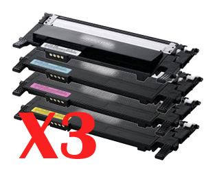 3 Lots of 4 Pack Compatible Samsung CLP-360 CLP-365 CLX-3300 CLX-3305 Toner Cartridge Set SU377A SU120A ST986A SU254A SU464A