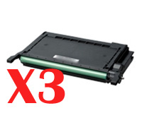 3 x Compatible Samsung CLP-620 CLP-670 CLX-6220 CLX-6250 Black Toner Cartridge CLT-K508L SU191A