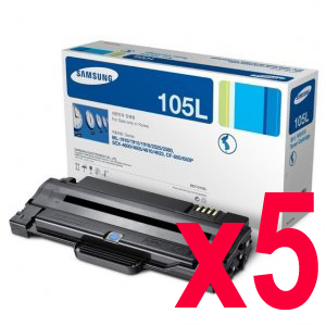 5 x Genuine Samsung ML-2540 ML-2580 ML-2545 SCX-4623 Toner Cartridge High Yield MLT-D105L SU768A