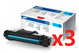 3 x Genuine Samsung SCX-4655 SCX-4655F Toner Cartridge MLT-D117S SU853A