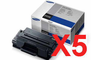 5 x Genuine Samsung SL-M3820 SL-M3870 SL-M4020 SL-M4070 Toner Cartridge Extra High Yield MLT-D203E SU887A