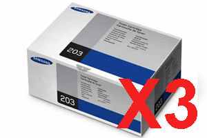 3 x Genuine Samsung SL-M3820 SL-M3870 SL-M4020 SL-M4070 Toner Cartridge Standard Yield MLT-D203S SU909A