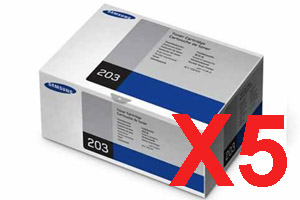 5 x Genuine Samsung SL-M3820 SL-M3870 SL-M4020 SL-M4070 Toner Cartridge Standard Yield MLT-D203S SU909A