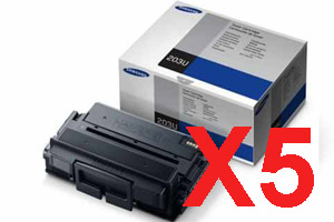 5 x Genuine Samsung SL-M4020 SL-M4070 Toner Cartridge Ultra High Yield MLT-D203U SU917A