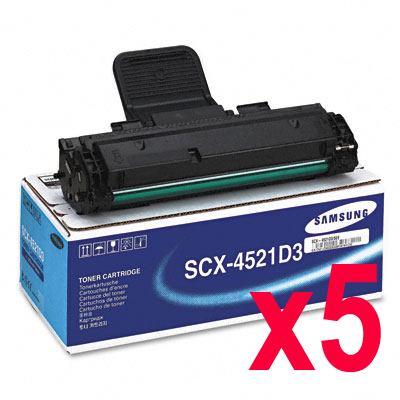 5 x Genuine Samsung SCX-4521 SCX-4521F Toner Cartridge SCX-4521D3