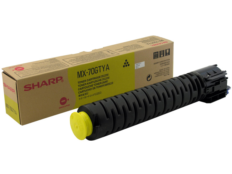 Genuine Sharp MX70GTYA Yellow Toner Cartridge MX-70GTYA