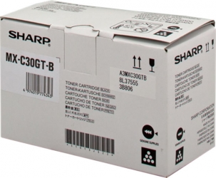 Genuine Sharp MXC30GTB Black Toner Cartridge MX-C30GTB