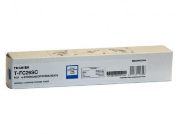 1 x Genuine Toshiba e-Studio 262cp 263cs Cyan Toner Cartridge TFC26SC