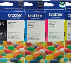 4 Pack Genuine Brother LC-40 Ink Cartridge Set (1BK,1C,1M,1Y)