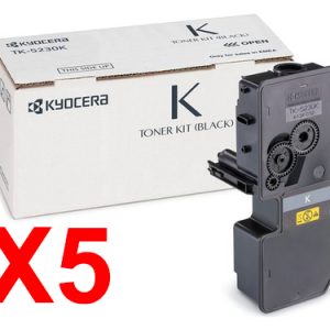 5 x Genuine Kyocera TK-5234K Black Toner Cartridge P5021 M5521