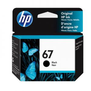 1 x Genuine HP 67 Black Ink Cartridge 3YM56AA