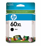 1 x Genuine HP 60XL Black Ink Cartridge CC641WA