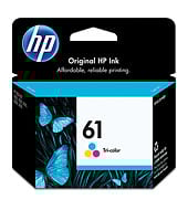 1 x Genuine HP 61 Colour Ink Cartridge CH562WA