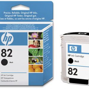 1 x Genuine HP 82 Black Ink Cartridge CH565A