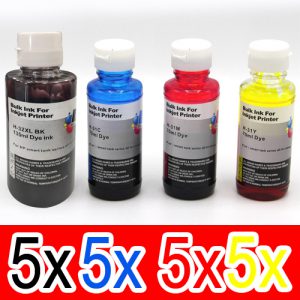 20 Pack Compatible HP 32XL 31 Ink Bottle Set (5BK,5C,5M,5Y) 1VV24AA 1VU26AA 1VU27AA 1VU28AA