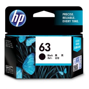 1 x Genuine HP 63 Black Ink Cartridge F6U62AA