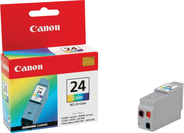 1 x Genuine Canon BCI-24C Colour Ink Cartridge