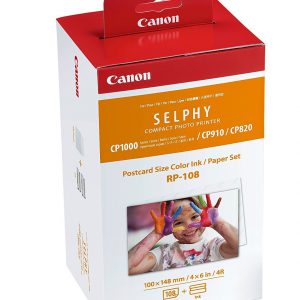 1 x Genuine Canon RP-108 High-Capacity Ink and Paper Pack