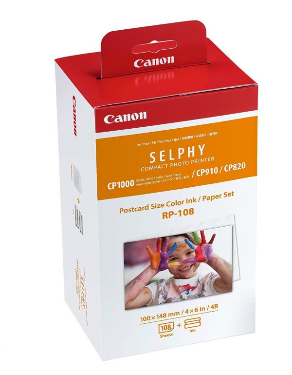 1 x Genuine Canon RP-108 High-Capacity Ink and Paper Pack