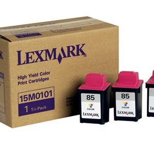 1 x Genuine Lexmark #85 Colour Ink Cartridge Tri Pack High Yield 15M0101