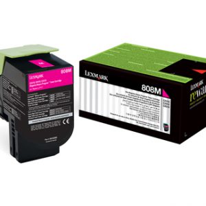 1 x Genuine Lexmark CX310 CX410 CX510 808M Magenta Toner Cartridge Return Program