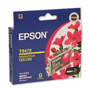1 x Genuine Epson T0473 Magenta Ink Cartridge