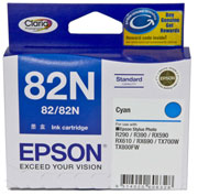 1 x Genuine Epson T1122 82N Cyan Ink Cartridge