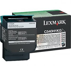 1 x Genuine Lexmark C540 C543 C544 C546 X543 X544 X546 X548 Black Toner Cartridge High Yield Return Program