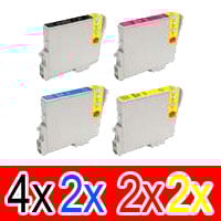 10 Pack Compatible Epson T0461 T0472 T0473 T0474 Ink Cartridge Set (4B,2C,2M,2Y)