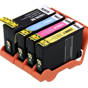 4 Pack Compatible Lexmark #150XL Ink Cartridge Set High Yield (1BK,1C,1M,1Y) 14N1615AAN 14N1616AAN 14N1618AAN 14N1614AAN
