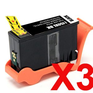3 x Compatible Lexmark #150XL Black Ink Cartridge High Yield 14N1614AAN