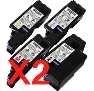 2 Lots of 4 Pack Compatible Fuji Xerox DocuPrint CP115W CP116W CP225W CM115W CM225FW Toner Cartridge High Yield Set