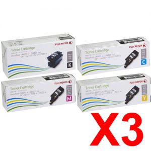 3 Lots of 4 Pack Genuine Fuji Xerox DocuPrint CP115W CP116W CP225W CM115W CM225FW Toner Cartridge High Yield Set