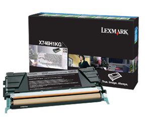1 x Genuine Lexmark X746 X748 Black Toner Cartridge High Yield Return Program