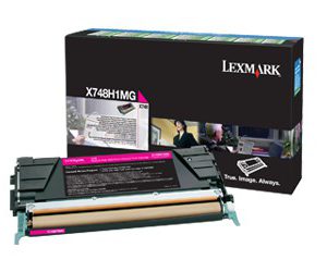 1 x Genuine Lexmark X748 Magenta Toner Cartridge High Yield Return Program